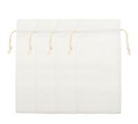 Gogogmee Bolsas para Botellas de Vino de Lino 4 Piezas en Color Claro con Cordón Reutilizables para Fiestas Navidad Bodas Obsequio Transporte 16x35,5 Cm