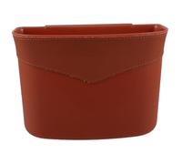 Gogogmee Bote de Basura para Coche Colgante Puerta Cubo para Residuos y Paraguas Organizador Multifuncional para Asiento Delantero Abs con Piel Naranja Espacio y Fácil