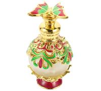 Gogogmee Botella de Almacenamiento de Perfume de 15ml Estilo Medio Oriente Diseño Delicado y Vidrio, para Mujer Rosa y Uso Vintage Color Aleatorio