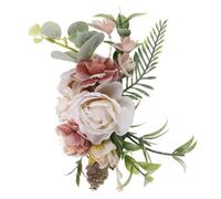 Gogogmee Bridal Hair Comb With Floral Leaves And Rhinestones Elegant Wedding Hairpin For Bride Comfortable Party And Ceremony Headpiece Accessories For Women