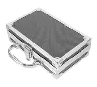 Gogogmee Caja De Almacenamiento para Medicamentos Caja De Herramientas Portátil De Aleación De Aluminio Organizador De Medicamentos para Casa Asa para Guardar Herramientas o Primeros Auxili