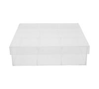 Gogogmee Caja de Almacenamiento Transparente Portátil para Bolas de Secadora con Tapa Hermética, Contenedor Compacto para Lavandería, Organizador a Prueba de Polvo para Lavadero