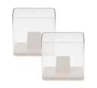 Gogogmee Caja de Exhibición para Medallas de Gimnasia 2 Piezas Color Crema Blanca Vitrina Pequeña para Almacenamiento y Exhibición de Medallas Individuales Organizador Portátil para