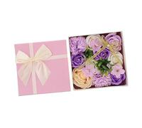 Gogogmee Caja de Flores Artificiales Jabón para Obsequio Día de San Valentín y Cumpleaños, Adorno Romántico para Hogar o Hotel