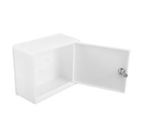 Gogogmee Caja de Pared para Leche con Cerradura Combinada Buzón de Plástico Montado Pared Contenedor Seguro para Correo y Paquetes para Casas Oficinas y Escuelas Color Blanco Leche