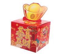 Gogogmee Caja de Regalo del Espíritu la Fortuna para Año Caja Extraíble para Dinero Contenedor para Regalos de Año para Fiestas