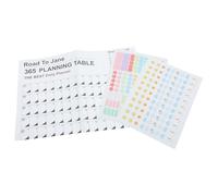 Gogogmee Calendario de Pared 2024 Grande Calendario Anual de Planificación Diaria Papel Hoja Cuadriculada Blanco y Negro Diario para Oficina y Hogar