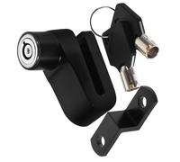 Gogogmee Candado de Disco para Moto Resistente al Calor Antirrobo Seguro para Bicicleta y Scooter Estructura de Hierro y Cobre Duradera Diseño y Fácil de Instalar Color Negro