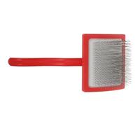 Gogogmee Cardadora de Lana Manual Grande Roja con Mango Ergonómico, Cepillo para Fieltrar con Aguja, Herramienta de Madera para Tejer a Mano, Accesorios de Bordado y Proyectos de Fieltro