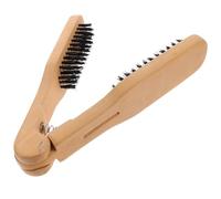 Gogogmee Cepillo Alisador de Pelo con Cerdas de Pelo de Jabalí Peine Manual Antiestático para Herramienta Duradera para Peluquería sin Electricidad