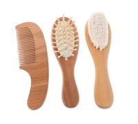 Gogogmee Cepillo y Peine para Niña con Cerdas Suaves de Lana para Cuidado del Cabelludo y Peinado para Recién Nacidos y Niñas Diseño Portátil y Delicado para Uso Diario