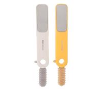 Gogogmee Cepillos Cuidado Pies 2 Piezas Lima para Talones y Exfoliante para Pies Secos y Húmedos Herramienta Profesional Antideslizante para Eliminar Piel Muerta y Callos Uso