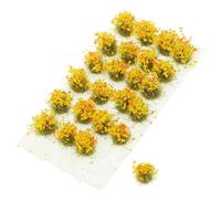 Gogogmee Césped Artificial en Miniatura Estático para Manualidades y Decoración de Escenas, Mechones de Hierba en Color Amarillo Multitono, Adecuado para Paisajes de Bricolaje y Mesas