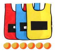 Gogogmee Chaleco Adhesivo para Grupo con Bolas Pegajosas Juguete para Actividades al Aire y Fiestas Infantiles Educativo para Desarrollo Social Jardín y Parque