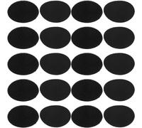 Gogogmee Cinta Adhesiva de Gancho y Bucle para Alfombrillas de Coche Adhesivos de Doble Cara Redondos 50X50Mm 20 Pares para Fijación Invisible y Antideslizante Interior de Vehículo