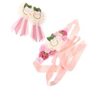Gogogmee Cinturón Decorativo de Maternidad Floral Cinturón de Flores para Embarazadas Accesorio de Cintura para Shower para Fotos de Maternidad y Celebraciones