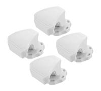 Gogogmee Clips para Visera Deportiva de Casco de Fútbol Americano, 4 Piezas Blancas, Sujetadores Rápidos y Resistentes para Reemplazo, Compatibles Cascos de Entrenamiento y Uso en