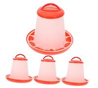 Gogogmee Comedero Automático para Pollitos 4 Piezas Tapa Dispensador De Alimento para Aves De Corral Capacidad De 1.5 Kg Fácil De Limpiar y Resistente Adecuado para Doméstico y Profesional