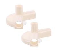 Gogogmee Conectores de Repuesto para Parque Infantil Ñiño 2 Piezas 3 Vías con Ventosa Diámetro Interior 22 MM Base Abanico 120° Accesorios para Juntas y Montaje Seguro Juegos Infantiles