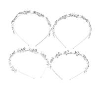 Gogogmee Conjunto de Diadema de Metal Diademas para Mujer Diademas con de Imitación para Mujeres Y Niñas Tocado de Novia