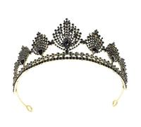 Gogogmee Corona Barroca Retro con Incrustaciones de Rhinestone Tiara de Metal para Fiesta y Boda Accesorio Elegante para Damas y Princesas