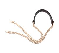Gogogmee Correa para Bolso Bandolera 90 Cm Marrón Cadena Plana de Metal, Accesorio Repuesto Acolchado para Cadenas de Bolsos, Correa Extensible para Monedero Cruzado, Uso Diario