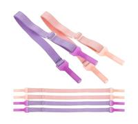 Gogogmee Correa para Gafas Ajustable Antideslizante de Silicona Transpirable 6 Piezas Morado y Rosa Protección de Patillas para Hombre y Mujer Uso Deportivo y Casual