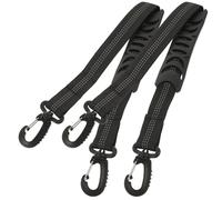 Gogogmee Correas Ajustables para Transportar Botas de Esquí y Patines de Hielo 2 Piezas Negras Portabotas Portátiles para Deportes de Invierno Accesorio Ligero y Práctico para Uso