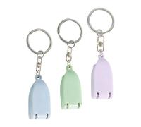 Gogogmee Cortaúñas Plegable para Mujer y 3 Unidades Diseño de Llavero Acero Inoxidable y Plástico Seguro Portátil y Práctico para Uso Doméstico y Cuidado Personal