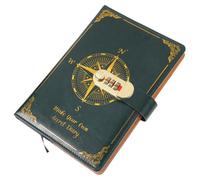 Gogogmee Cuaderno con Bloqueo de Código Diseño Vintage de Cuero Diario Portátil para Estudiantes y Oficina Planificador Personal para Notas y Recuerdos Color Verde