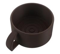 Gogogmee Cuenco de Afeitado para Hombre con Mango Taza de Jabón de Afeitar Boca Ancha Bol para Espuma Suave para Afeitado Húmedo y Cuidado de Barba Uso Diario y Barbería Color Marrón