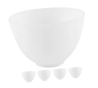 Gogogmee Cuenco de Silicona para Mascarillas Faciales Set de 5 Anticaída y Fácil de Limpiar Adecuado para Mujeres Salones y Personal