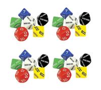 Gogogmee Dados de Números de Plástico 6 Piezas Tamaño Pequeño Multivalores Unidad Decena Centena Millar Diez Mil Cien Mil para Juegos de Mesa Fiestas y Ocio Accesorios de Juego