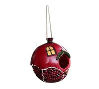 Gogogmee Decoración De Resina para Nido De Pájaros Colgante De Jardín Forma De Granada
