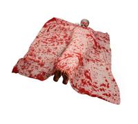 Gogogmee Decoración Halloween Exterior Cuerpo Tumbado con Ojos LED Sonido Activado Resistente al Clima para Jardín y Fiesta Temática