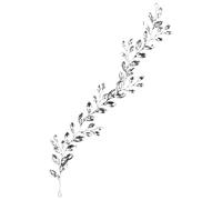 Gogogmee Diadema de Cadena Suave con de Imitación Brillantes Accesorios para El Cabello de Novia para Boda Banda para La Cabeza para Mujer