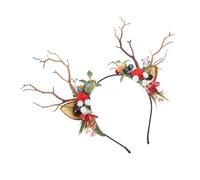 Gogogmee Diadema de Cuernos de Navidad Flexible para Fiesta y Disfraz Accesorio Creativo para Cabello con Diseño Festivo para y Celebración Infantil