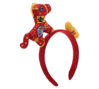 Gogogmee Diadema del Año del Caballo para Fiesta de Nochevieja 2026 Accesorio Ligero con Caracteres Chinos Pinza Pelo con Diseño Festivo Paquete Único para Celebraciones y Fotos