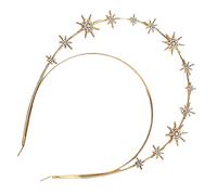 Gogogmee Diadema Hexagrama Tocado De Novia De Boda Trajes De Niña Lazos Para El Cabello De Las Niñas Fuente Fiesta Nupcial De La Boda Diademas Para Mujer Diadema De Estrellas Metal Golden