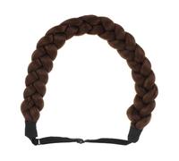 Gogogmee Diadema Trenzada Hecha Mano Ajustable para Mujer Accesorio de Cabello con Trenza Postiza de Resistente y Suave Banda para Pelo Natural y Cómoda
