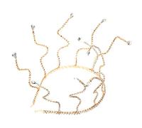 Gogogmee Diademas de Boda con Palabras Nupciales en Diadema de Novia Diadema Plateada Accesorio Elegante para El Cabello de Novia para Bodas Y Compromisos