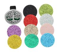 Gogogmee Difusor de Aceite Esencial para Coche con Clip de Ventilación y Almohadillas Reemplazables Ambientador Decorativo Diseño de Árbol Vida Aromaterapia Multiusos