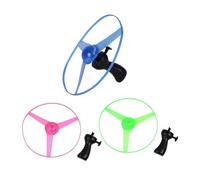 Gogogmee Discos Voladores Luminosos 3 Unidades Juguete Impulsor de Disco Aéreo Brillante para Vuelo al Aire Libre Desarrollo Motricidad y Coordinación Ojo-Mano