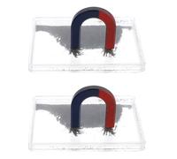 Gogogmee Equipo Para Experimentos De Campos Magnéticos Instrumento De Física Herramienta Científica Polvo De Hierro Metálico Suministros Para Experimentos Científicos Virutas De Polvo