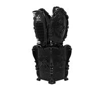 Gogogmee Espejo Tocador Vintage Con 5 Peines Cabello y Cepillo Paleta Desenredante, Funda Organizadora Negra, Cepillos Para Cabello Húmedo y Seco, Adecuado Para Mujeres y Niños El Hogar