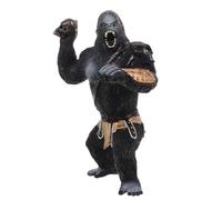 Gogogmee Estatua Realista de Gorila de Plástico Marrón Figura Decorativa de Animal Salvaje para Colección y Aprendizaje Juguete Educativo de Primate para Decoración de Hogar y Oficina