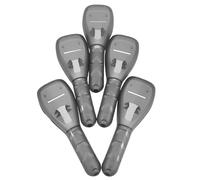 Gogogmee Estuche para Maquinilla de Afeitar Manual de Plástico Rígido, Color Negro, 5 Unidades, Soporte Portátil para Viaje y Organizador Multifunción de Herramientas de Aseo Masculino