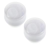 Gogogmee Estuche para Polvos Sueltos de Ñiño con 2 Borlas, Caja Dispensadora, Compacto y Portátil para Cuidado de Piel Sensible, Adecuado para Viaje y Uso Diario