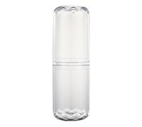 Gogogmee Estuche Portátil de Viaje para Cepillos de Dientes y Pasta Dental, Vaso Transparente Multifuncional de Plástico Ligero para Baño y Viaje