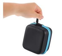 Gogogmee Estuche Portátil para Aceites Esenciales con Funda Dura y Correa Organizador Compacto para Almacenamiento Seguro y Transporte Cómodo Viaje Diseño Resistente PU Suave Azul
